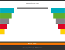 Tablet Screenshot of ggoclothing.com